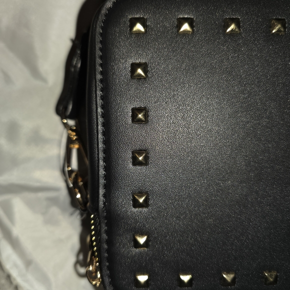Valentino Black Crossbody with Gold Accents - Picture 8 of 9